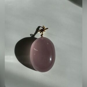 Pink Quartz Sterling Silver Pendant